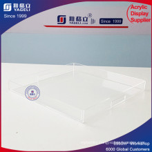 Superior Clear Square Acrylic Tray